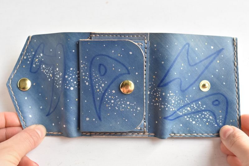 画像3: 星空 × Graffiti × 桜（ミニ財布） (3)