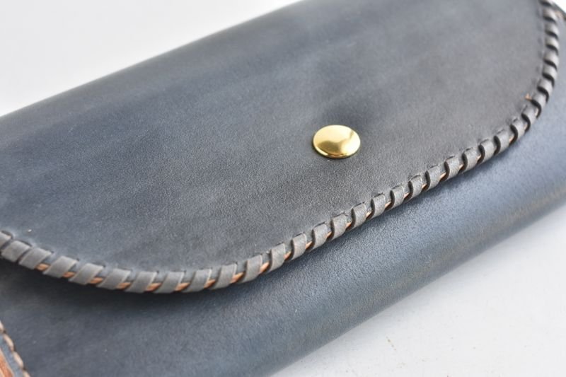 画像2: the Black（三つ折り長財布） (2)