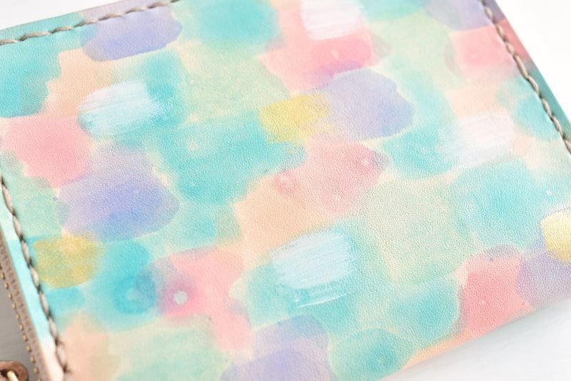 画像2: キャンディ blue ver.（ラウンドファスナー小銭入れ） (2)