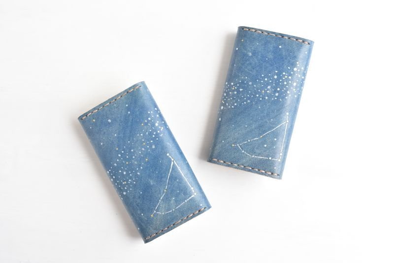 画像2: 【オーダー品】星空 (キーケース) (2)
