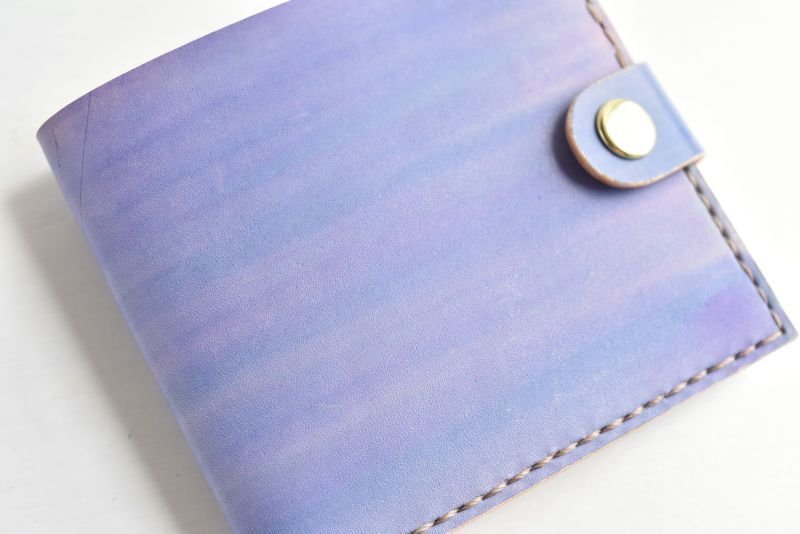 画像2: あじさい  No.131(ホックの二つ折り財布) (2)