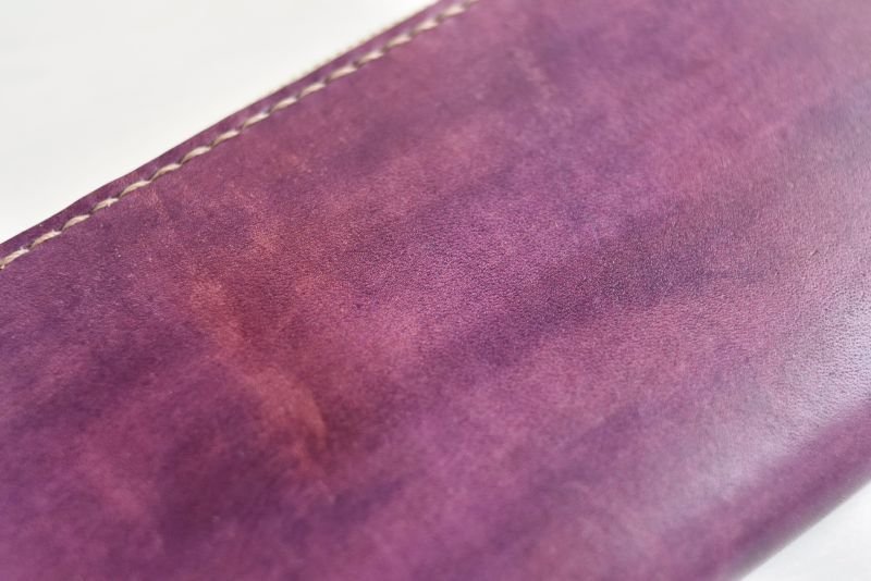 画像2: あずき色 （ラウンドファスナー長財布） (2)