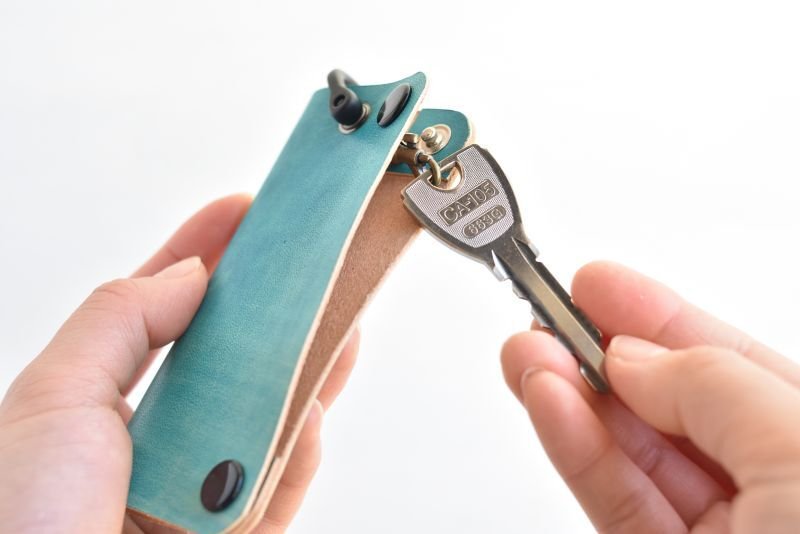 画像5: ブルーグラデーションのキーケース (5)