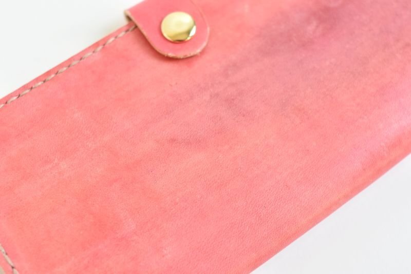 画像2: カントリーレッド（二つ折りの長財布） (2)