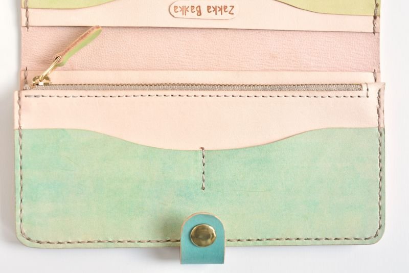 画像8: 空色（二つ折りの長財布） (8)