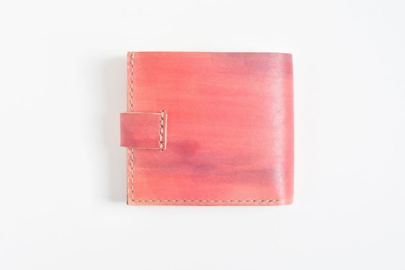 画像4: カントリーレッド（ホックの二つ折り財布） (4)