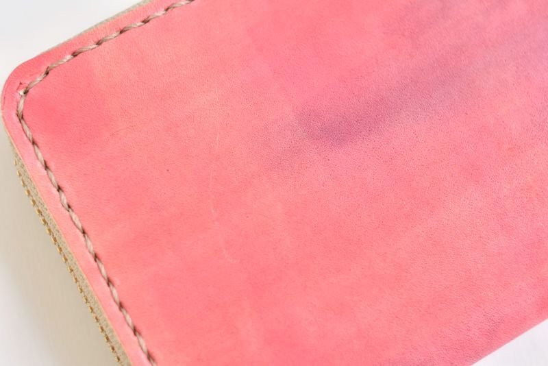 画像2: カントリーレッド  No.88(ラウンドファスナー小銭入れ) (2)