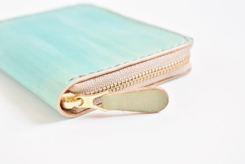 画像3: 空色  No.98（ラウンドファスナー小銭入れ） (3)