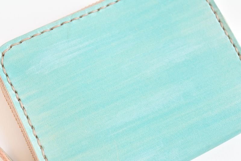 画像2: 空色  No.98（ラウンドファスナー小銭入れ） (2)