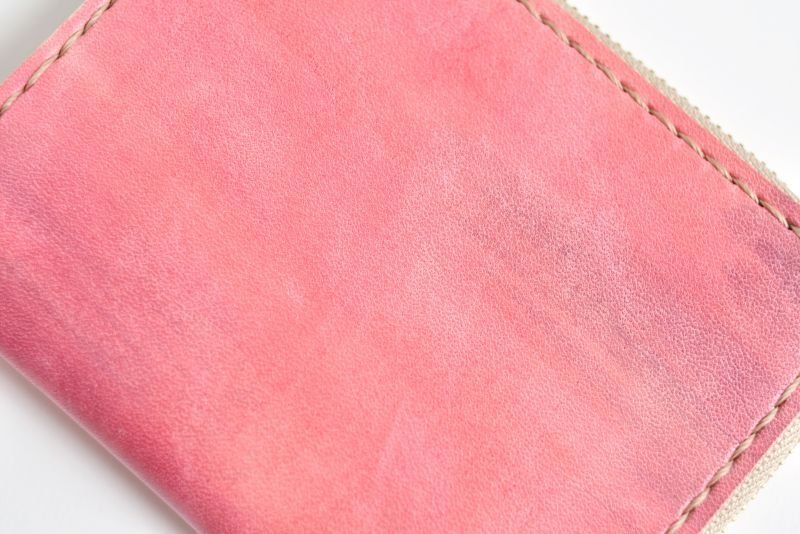 画像2: カントリーレッド（L字ファスナーミニ財布） (2)