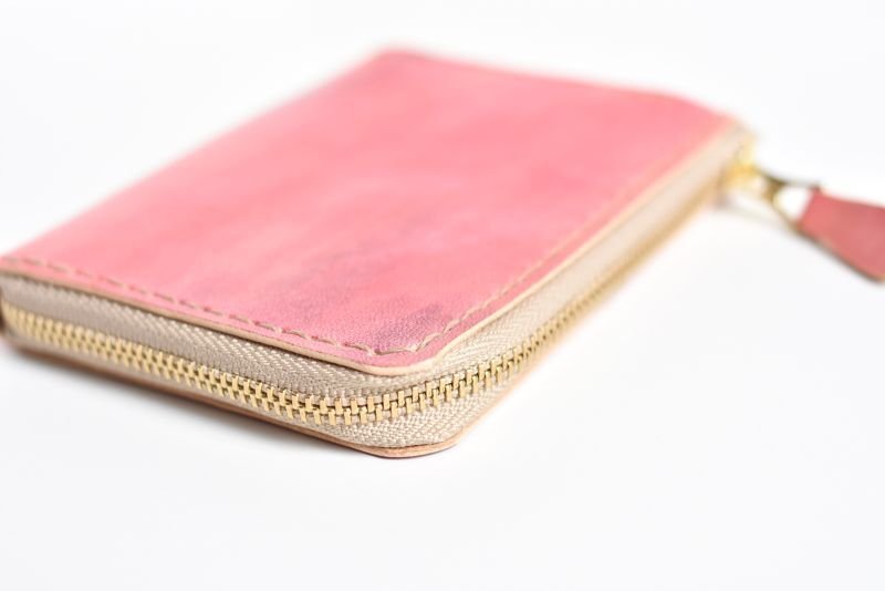 画像3: カントリーレッド（L字ファスナーミニ財布） (3)