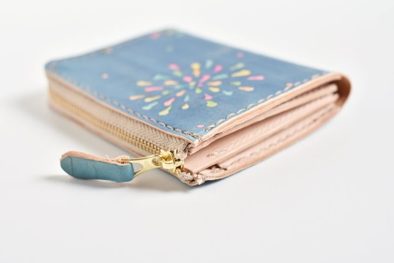 画像4: 花火（L字ファスナーミニ財布） (4)