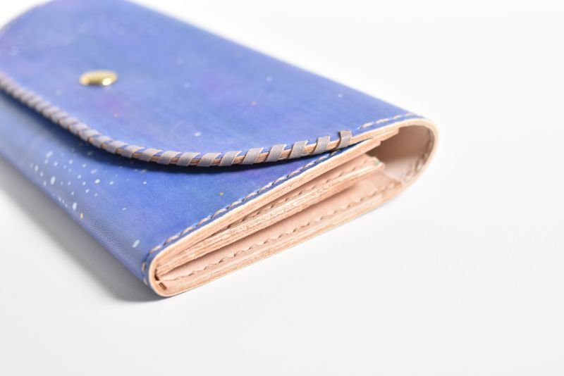 画像3: あじさい × 星空(三つ折り長財布) (3)