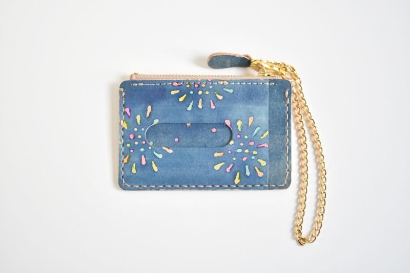 画像4: 花火（ファスナー付きパスケース） (4)