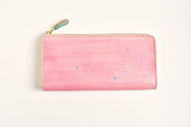 画像1: 春の星空(L字ファスナー長財布 ) (1)