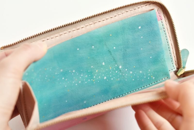 画像8: 春の星空(L字ファスナー長財布 ) (8)