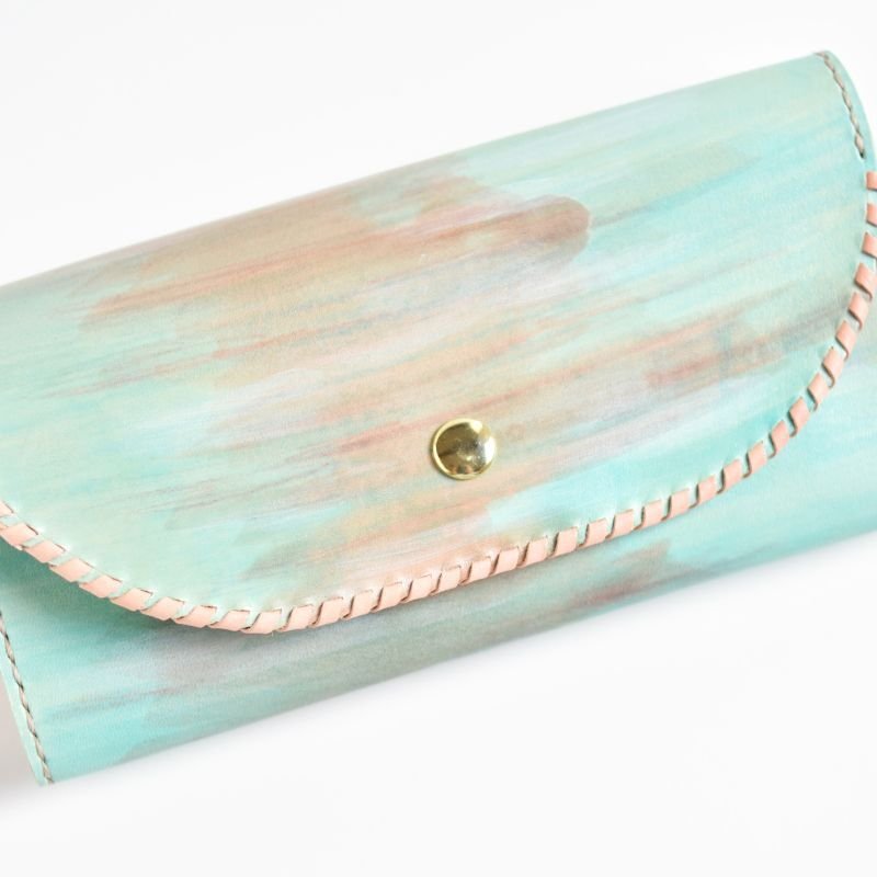 画像2: Sunset（三つ折り長財布） (2)