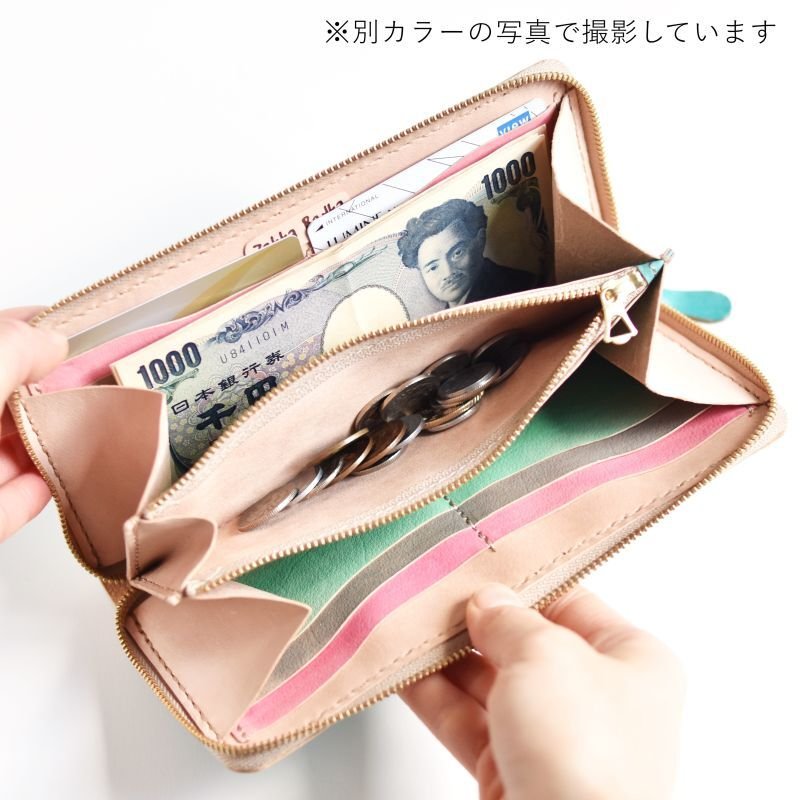 画像10: カントリーレッド（ラウンドファスナー長財布） (10)