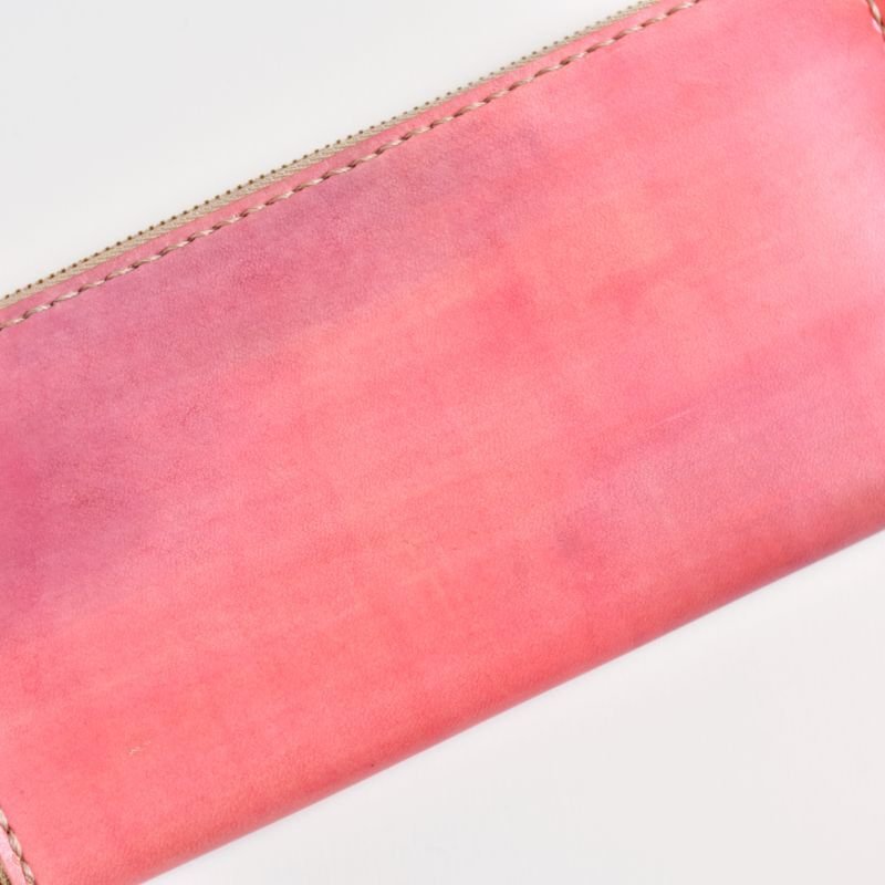 画像2: カントリーレッド（ラウンドファスナー長財布） (2)