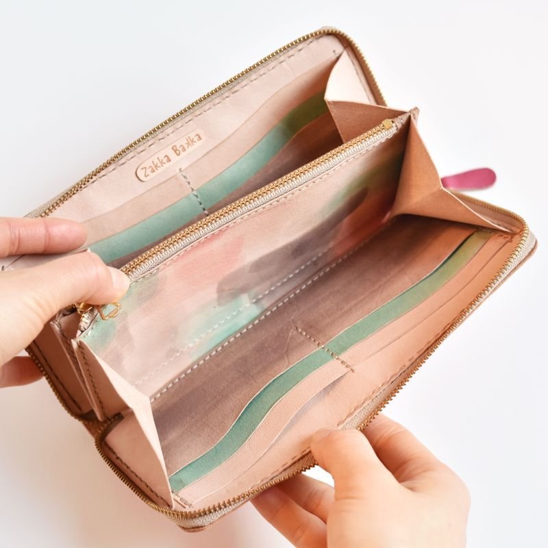 画像8: カントリーレッド（ラウンドファスナー長財布） (8)