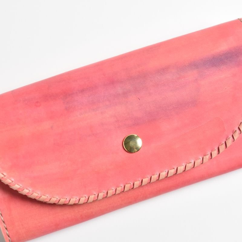 画像2: カントリーレッド（三つ折り長財布） (2)