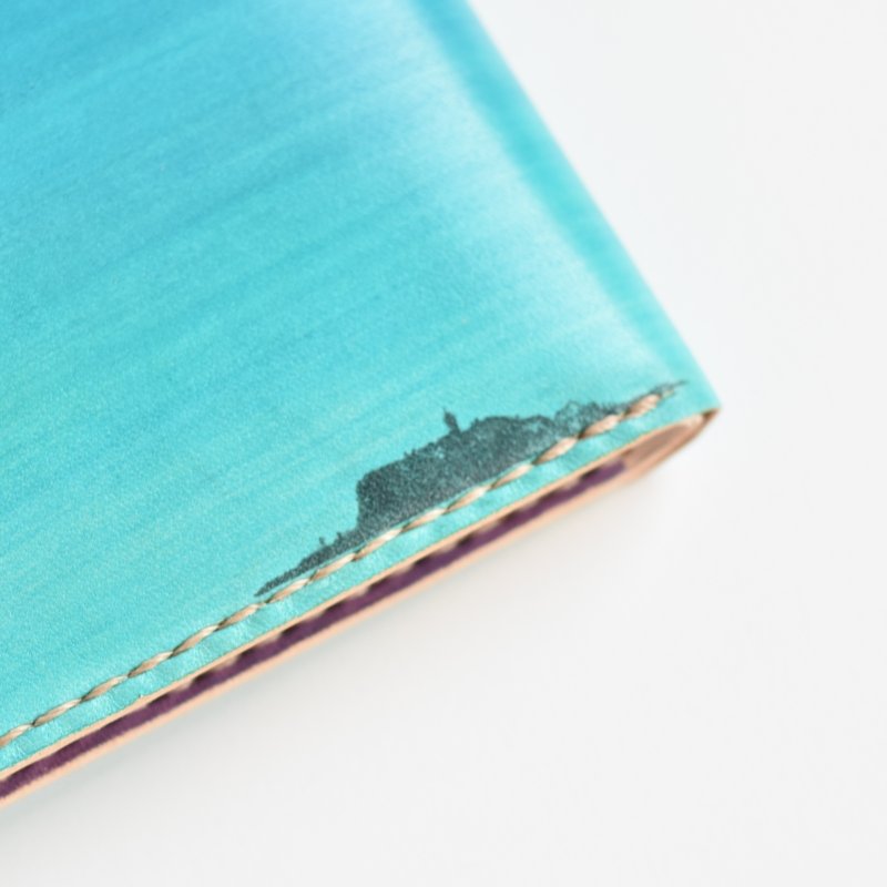 画像4: 海のグラデーション(二つ折り財布) (4)