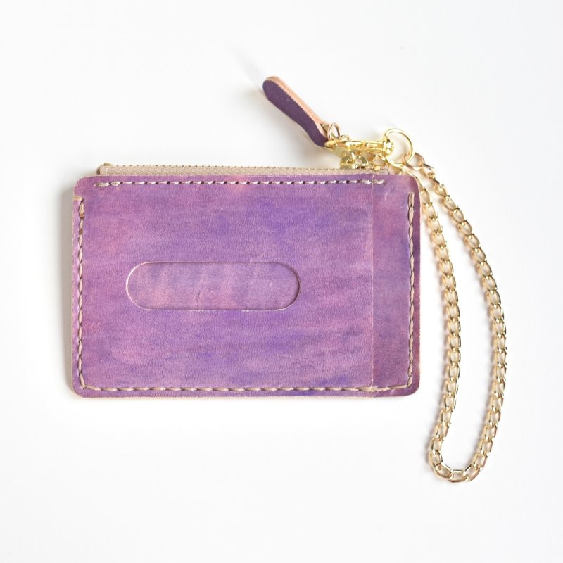 画像2: あずき色(小銭入れつきパスケース) (2)