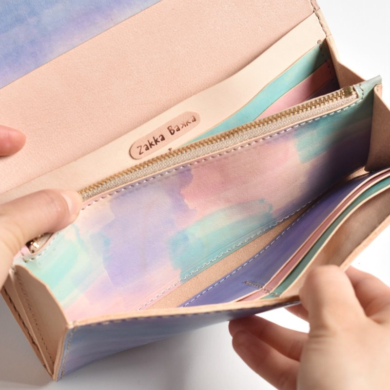 画像8: あじさい（三つ折り長財布） (8)