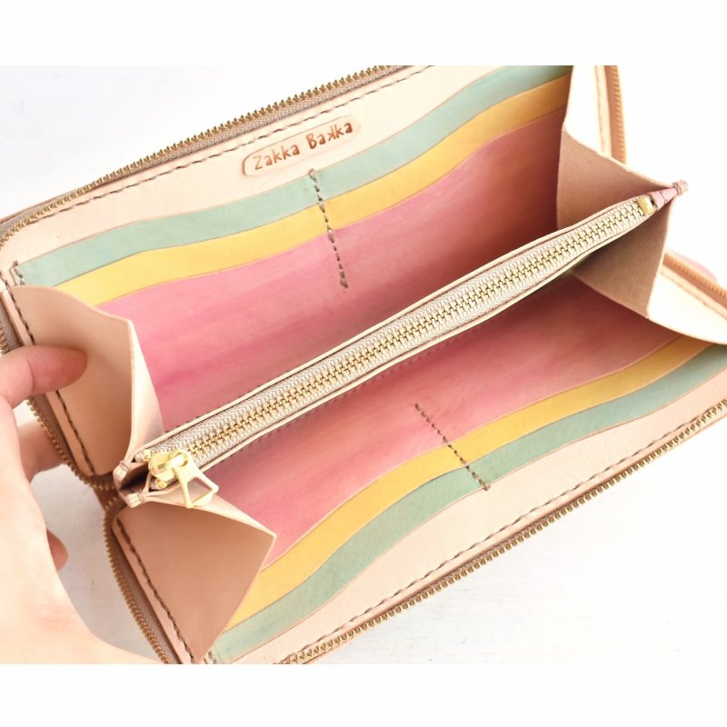 画像6: パステル姫（ラウンドファスナー長財布） (6)