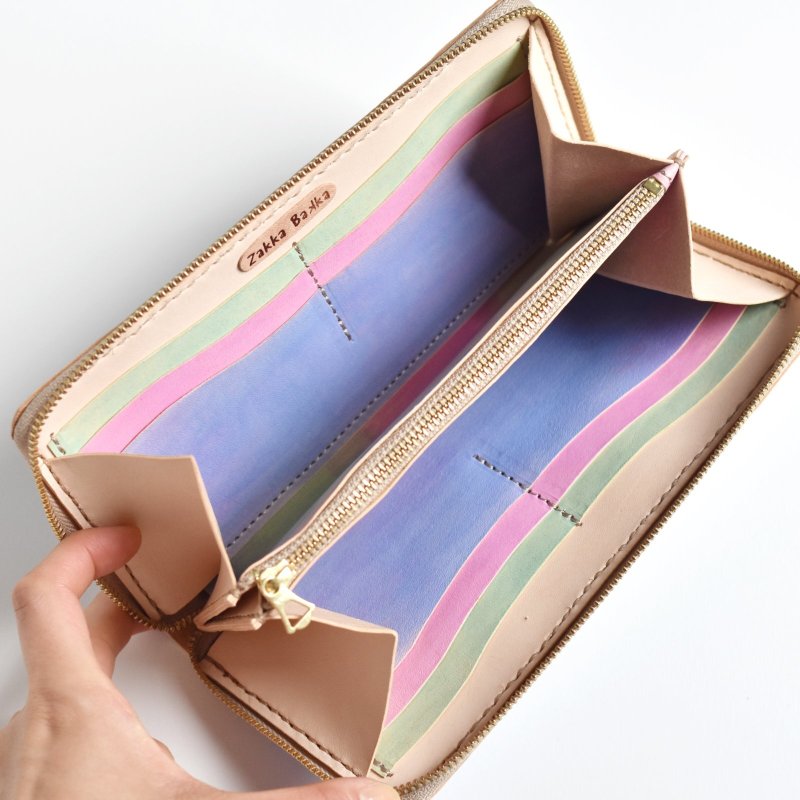 画像5: あじさい（ラウンドファスナー長財布） (5)