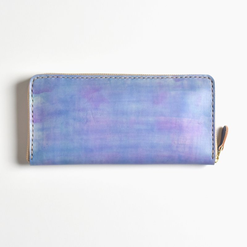 画像2: あじさい（ラウンドファスナー長財布） (2)