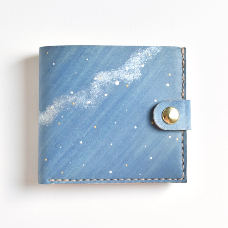 画像1: 星空（ホックの二つ折り財布） (1)