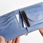 画像6: 「空色」の二つ折り財布（小銭入れボックス型） (6)