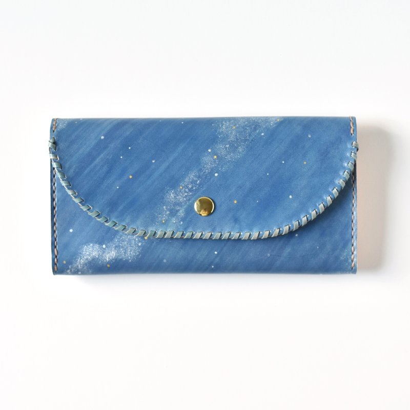 画像1: 星空（三つ折り長財布） (1)