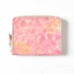 画像1: 桜とミモザ（ラウンドファスナー小銭入れ） (1)