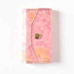 桜とミモザ（キーケース）