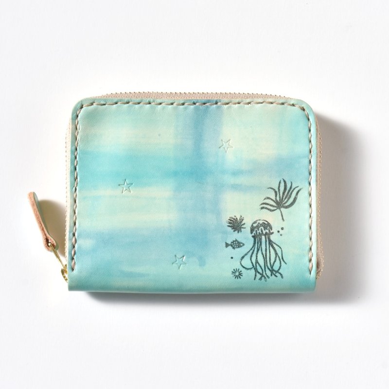 画像1: 海月（ラウンドファスナー小銭入れ） (1)