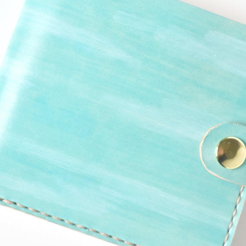 画像3: 空色（ホックの二つ折り財布） (3)