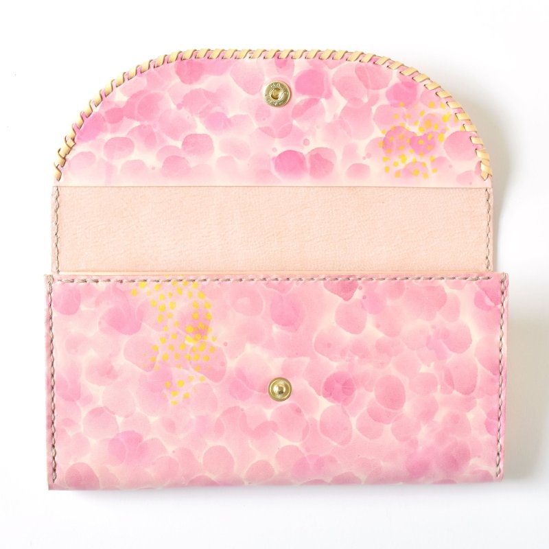 画像6: 桜とミモザ（三つ折り長財布） (6)