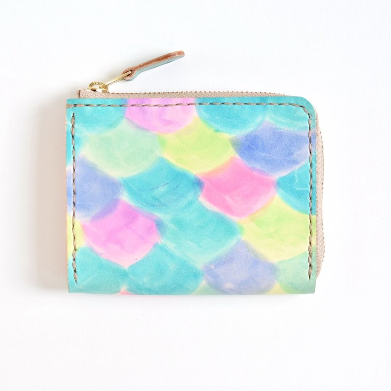 画像1: 人魚姫（L字ファスナーミニ財布） (1)