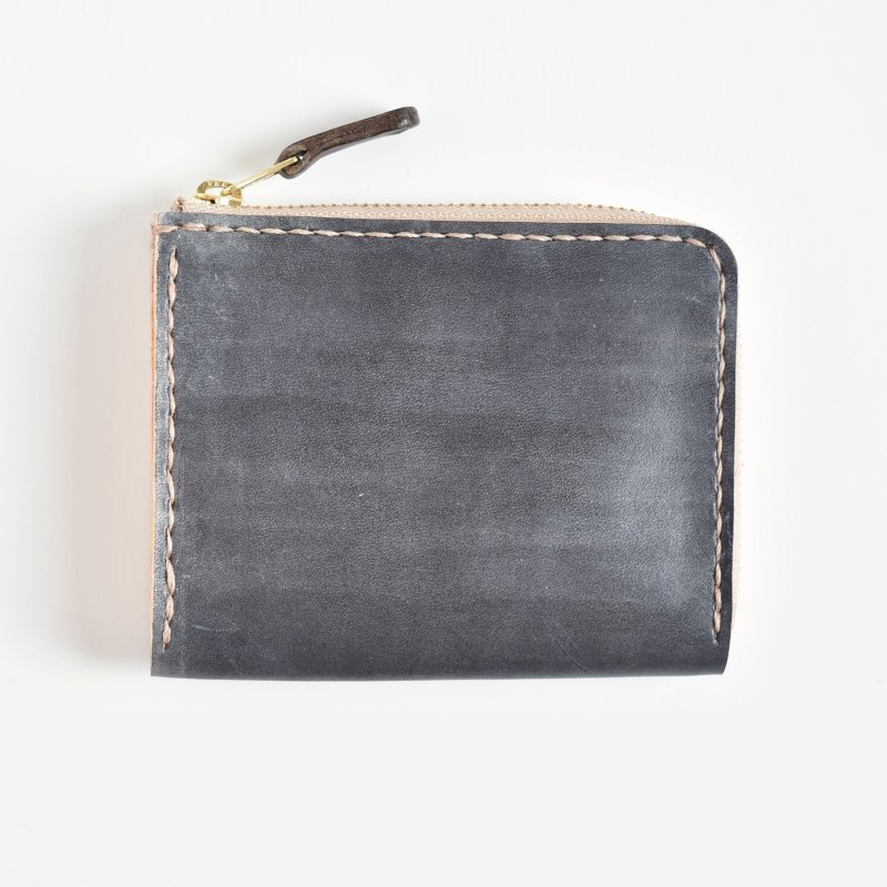 画像1: the Black（L字ファスナーミニ財布） (1)