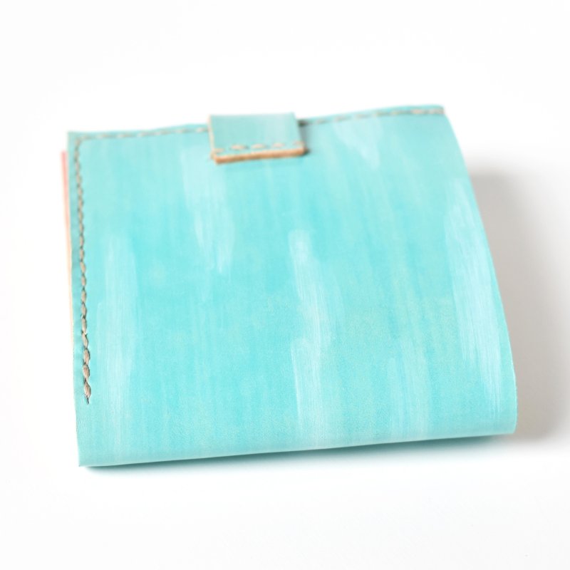 画像5: 空色（ホックの二つ折り財布） (5)