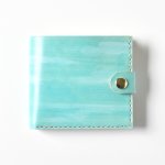 画像1: 空色（ホックの二つ折り財布） (1)