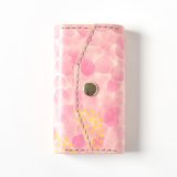 桜とミモザ（キーケース）